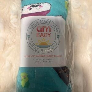 Ultra Soft Bamboo Muslin Blanket - Blue